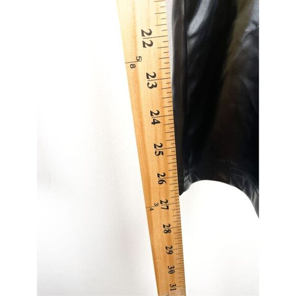 NWT Halston Faux Leather Straight Leg Pants‎ Size M - Picture 10 of 15